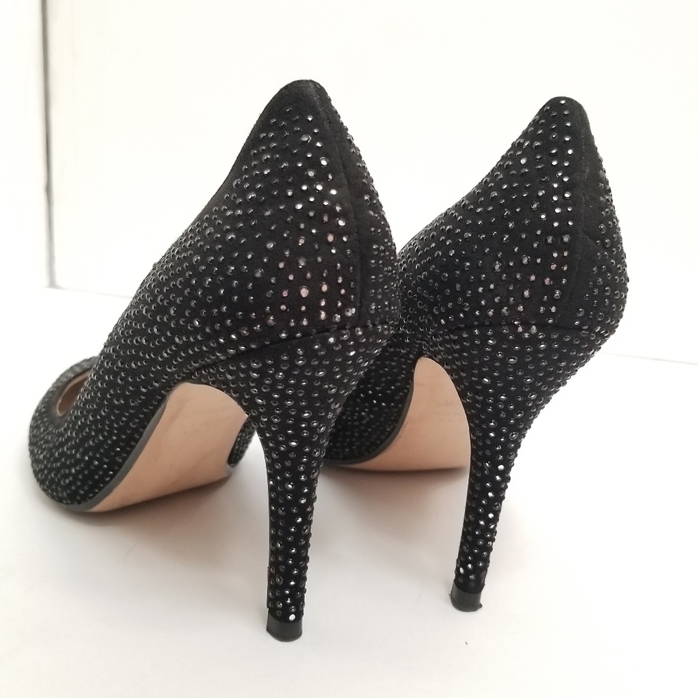 Zara woman cruise 13 black rhinestone pumps heels